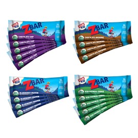Zbar - Variety Pack - 4 Flavors - Soft Baked Whole Grain Snack Bars - USDA Organic - Non-GMO - 1.27 oz. (18 Count)