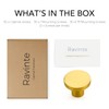 Ravinte 30 Pack Gold Round Cabinet Knobs Solid Dresser Knobs
