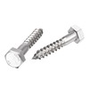sourcing map Hex Lag Screws, M10 x 60mm 304 Stainless
