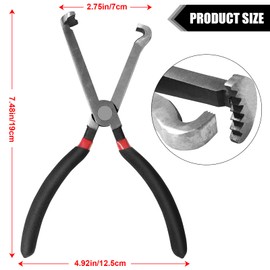 37960 Electrical Disconnect Pliers Electric Connector Disconnect Plier Long Spark Plug Disassembly Tool Tear Down Air Flow Sensors Automotive Tools for Push-In Plugs