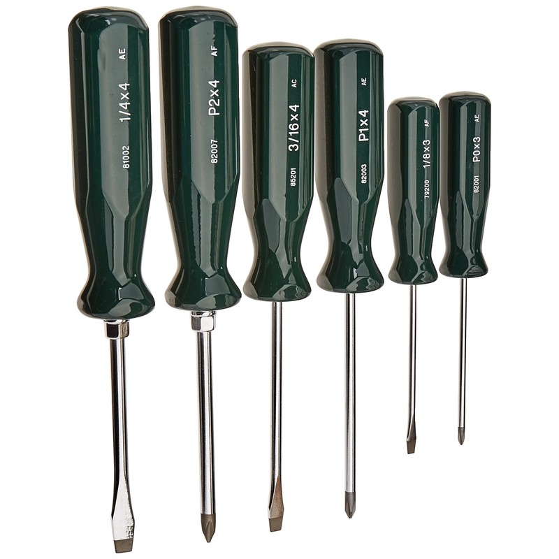 SK Tools USA 6 Piece, SureGrip® Combination Screwdriver Set |