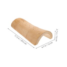 Alipis Bamboo Pillow Sauna Supplies Sauna Room Pillow Neck Pillow Neck Support Pillow Steam Room Supply Lumbar Pillow Pillows Spa Pillow Cervical and Lumbar Spine Nursing Pillow