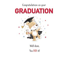 Cute Occasion Card Graduation - 7 x 5 inches - Piccadilly Greetings