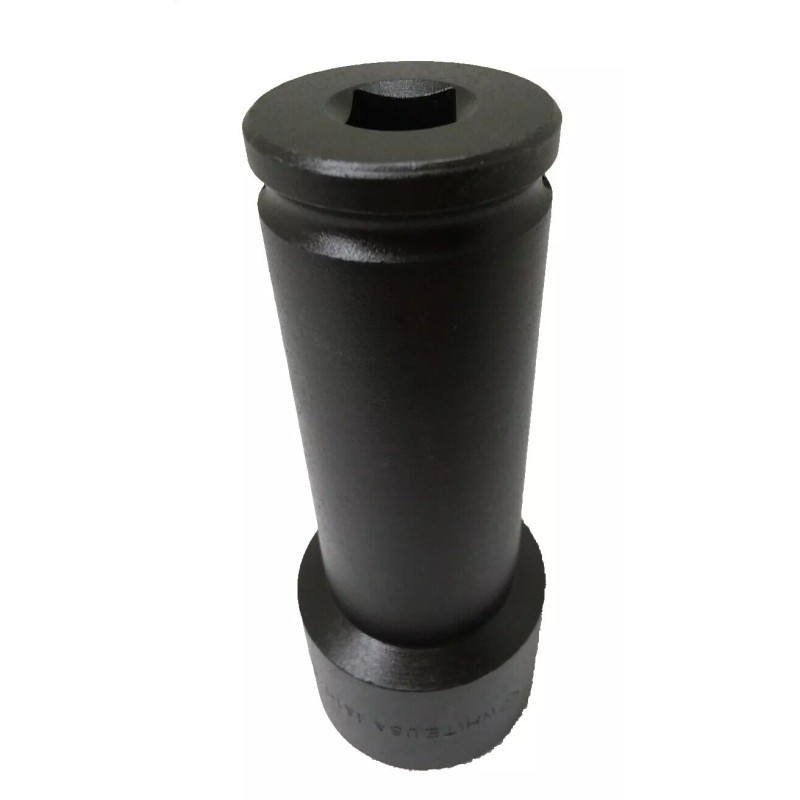 White USA Lineman Socket 1"x1-1/8" four point and 1-1/8" six