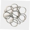 LIFKOME 10pcs Stainless Steel Drain Key Lifting Hooks Ergonomic Shower