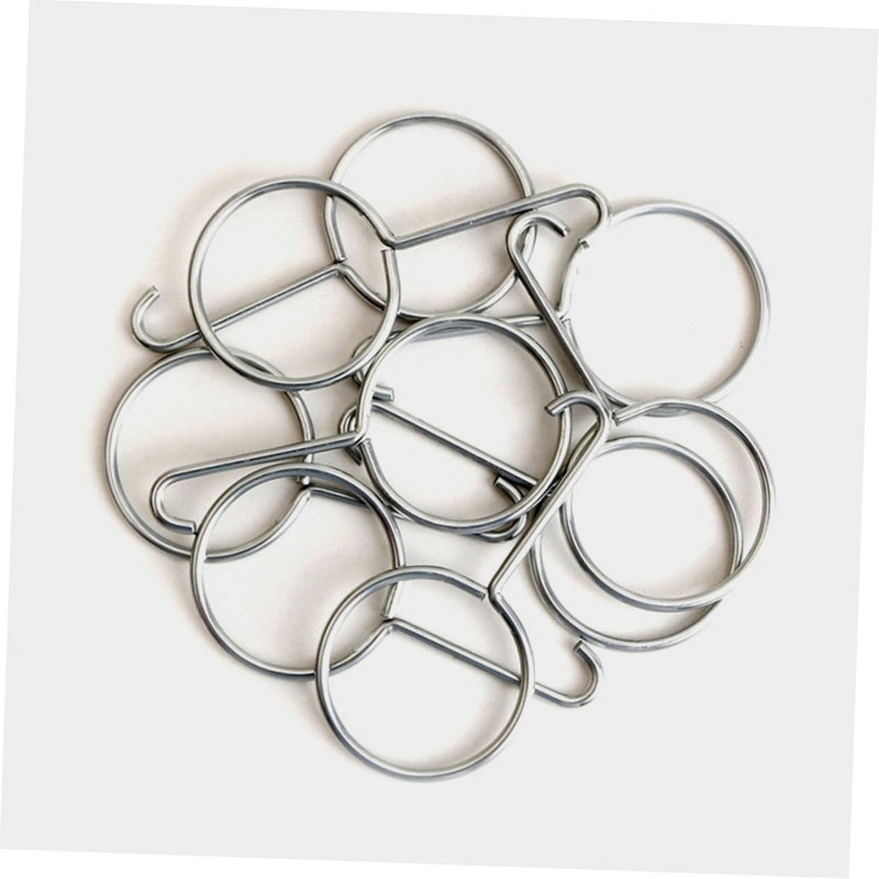 LIFKOME 10pcs Stainless Steel Drain Key Lifting Hooks Ergonomic Shower