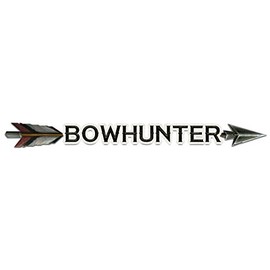 Bargain Max Decals Bow Outline Hunter Deer Hunting Window Laptop Car Sticker 8"