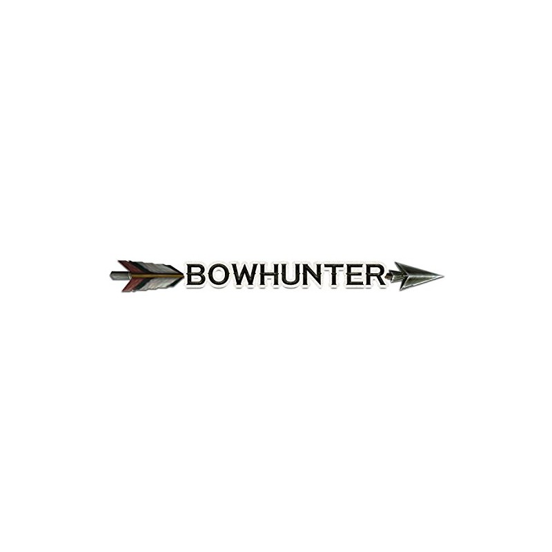 Bargain Max Decals Bow Outline Hunter Deer Hunting Window Laptop