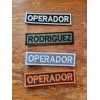 Parche Portanombre Personalizado Varios Colores Velcro