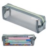 Deepton Pencil Case, Mesh grey, pencil case