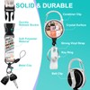 Plifal ID Badge Holder with Lanyard and Retractable Badge Reel