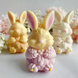 Silicone Rabbit Mold - Animal Silicone Resin Casting Molds for Candle & Resin & Soap Craft Supplies