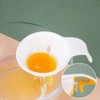 1Pc White Egg White Yolk Separator,Egg Separator for Raw Eggs,Bowl-Clip