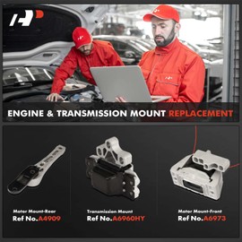 A-Premium 3PCS Engine Motor Mount and Transmission Mount Kit Compatible with Volkswagen CC 2013 2014 2015 2016 2017, 2.0L, Automatic Transmission, Replace# 1K0199262M, 1K0199555Q