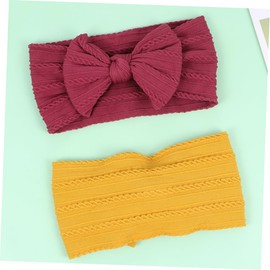 BIUDECO Hair Band Set 2pcs Skincare Headband Fleece Headwrap Shower Headband for Women (Ginger)