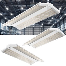 Lightdot 4FT LED High Bay Shop Lights, 100-277V 【Driver Equipped】 265W 37100LM [Eqv.1000W MH] 5000K Large Coverage Linear 2x4 High Bay, 2Pack