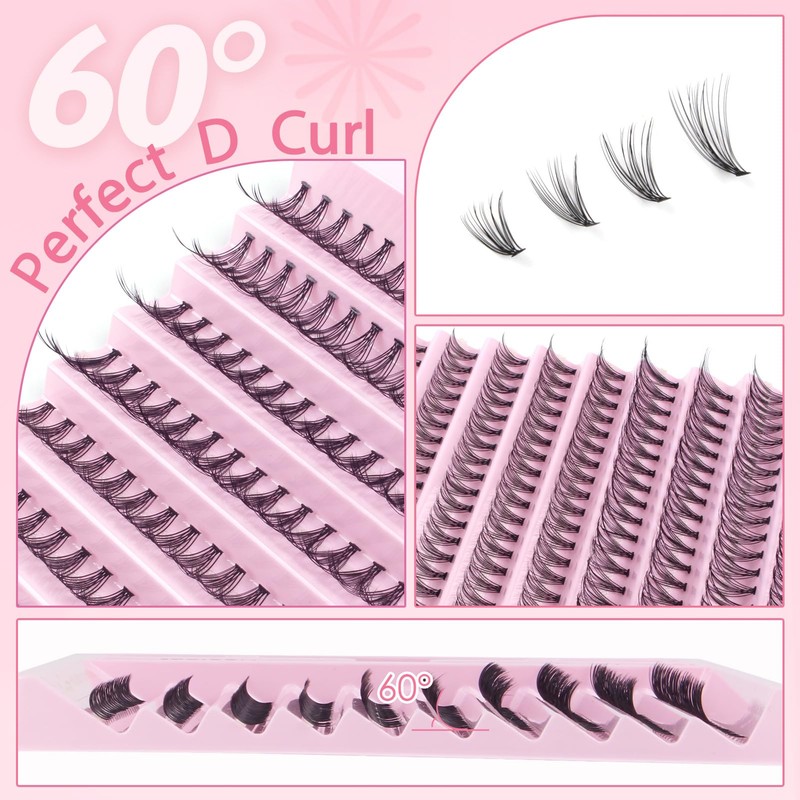 Parriparri Wimpern Extension Set mit Bond&Seal Und Pinzette 200pcs DIY