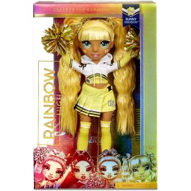 MGA Entertainment Rainbow High Cheer Sunny Madison Fashion Doll with Yellow Pom Poms Cheerleader