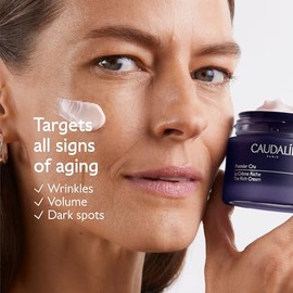 CAUDALIE Premier Cru La Crema Rich, Cápsula de Recambio - 50 mL | La Crema Rich corrige todos los marcadores de la edad y repara la barrera cutánea.