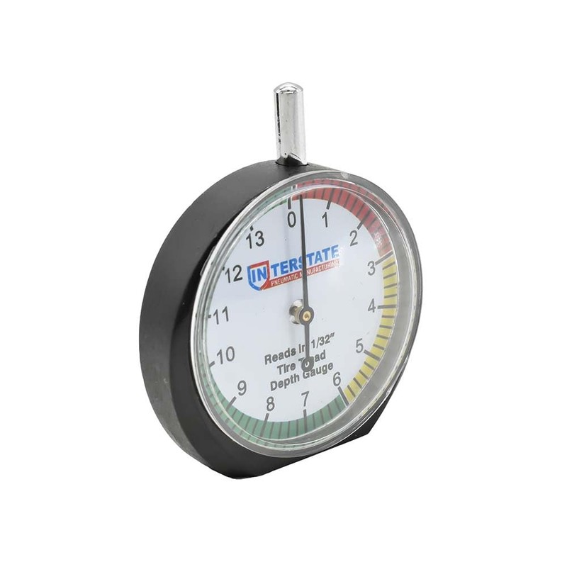 Interstate Pneumatics AMT-TG32 Professional Dial Type Tire Tread Depth Gauge