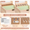 Index Card Holder 3x5, Recipe Cards Case with Clear Lid,