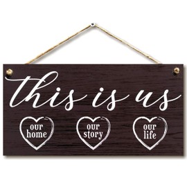 CARISPIBET Welcome to our happy place | decorative sign, wall art, happiness and positivism, wholesome home decor 12x6"