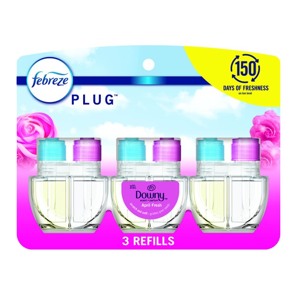Febreze Plug In Air Freshener, Odor-Fighting Scented Oil Refill, Air