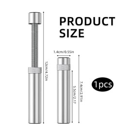 Graphics Card Holder, GPU Holder, Aluminium Graphics Card Holder, Height-Adjustable Graphics Card Holder, Graphics Card Base, High 74 mm - 120 mm GPU Support (Silver)