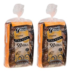 Green's Bakery Traditional Kosher Cinnamon Babka, 24 oz - 2 Pack