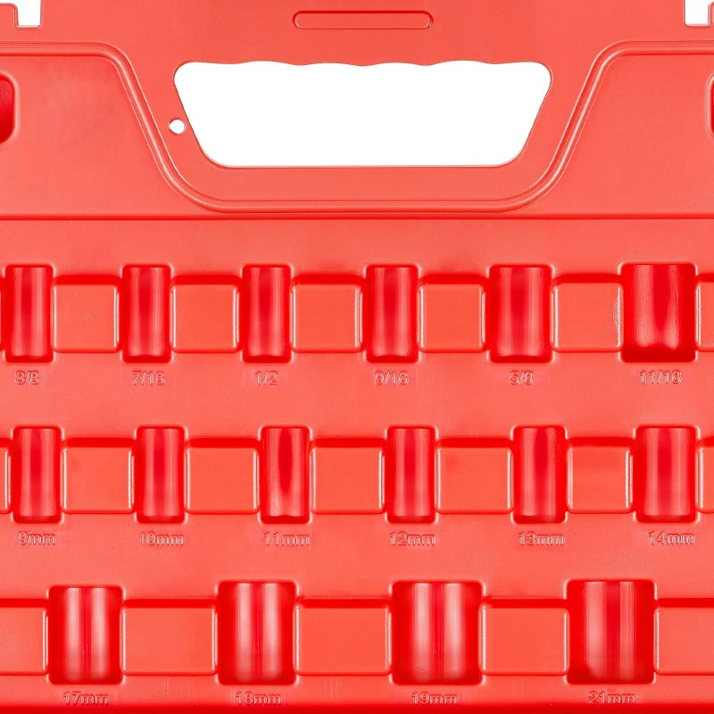 50-Piece 3/8 in Drive Impact Socket Set 6 Point Deep