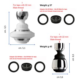Siroflex Sirius & Deluxe 2585/56 W Tandem Double Flow Regulator Polished Made in Italy