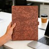 VANRA Leather Padfolio Portfolio Binder Writing Notepad Planner Organizer