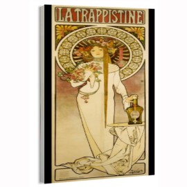 Home Decor 1896 La Trappistine Alphonse Mucha (Czech, 1860-19Concert Poster or Canvas Home - Canvas, 24" x 36" (61cm x 92cm)