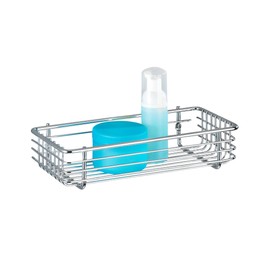 Wenko 16823100 Universal shelf Milano zur Wandmontage, Metal Steel, 25 x 6 x 12 cm, Chrome