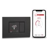 VEMER VE796100 OIKOS WiFi Flush-Mounted Thermostat with 2 Modules, Smart