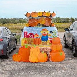 Fun Express Harvesting for Him Trunk or Treat Backdrop Decorating Kit - 55 Pieces