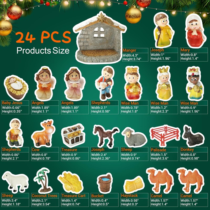 Little People Advent Calendar 2026, 24-Day Christmas Countdown Nativity Set