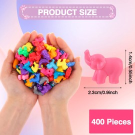 400 Pcs Animal Shaped Beads Animal Plastic Beads Colorful Marine and Jungle Animal Beads Zoo Animal Design Plastic Craft Beads for DIY Jewelry Craft Making Necklace Bracelet Supplies