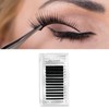 Auto Fan False Eyelashes Women Professional Salon Black Volume False