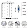 HXWEIYE Short Curtain Lights for Small Window, 3.3x5Ft USB Plug