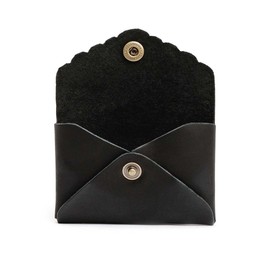 Portland Leather Goods Mini Daisy Wallet for Women – Handmade from from the Finest Full-Grain Hides – Features Envelope Design with Snap Closure – Black