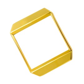 TEHAUX Shockproof Metal Frame Watch Cover Case for Smart Watch Full Around Protection Golden Scratch Design Easy Access to Ports and Buttons Elegant and Durable