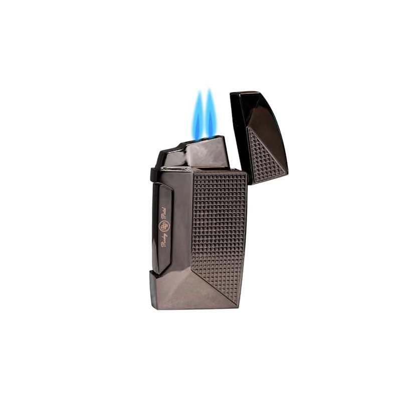 Rocky Patel Lighter Edge Double Torch with Punch (Gunmetal)