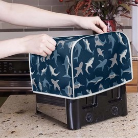 GIFTPUZZ Kitchen Toaster Cover Appliance Bread Maker Cover Mushroom Floral Toaster Oven Dust Cover for Protect Bread Machine M
