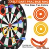 30 x Dart Practice Rings, Inner Diameter 15/20/30/50/65 mm, Felt