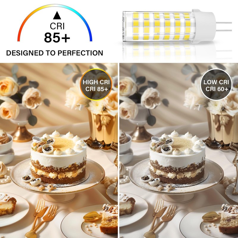 G4 LED Bulb JC Type Bi-Pin Base Light Bulbs 6W