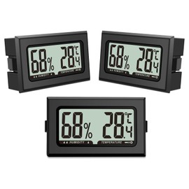 Pixelure Thermometer Hygrometer Humidity Meter Mini Digital Temperature Room Thermometer for Indoor Greenhouses Gardens