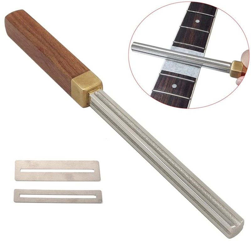 Littlecatch Guitar Fret Crowning File,Fret Edge File,Fret End Rounded Tool,Three
