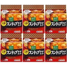 Maru-chan Power of Ingredients, Sundu Butchige Soup, 5 Packs x 6 Packs