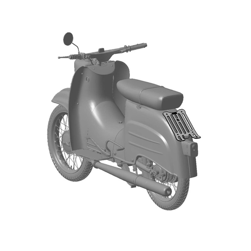 zwoatakter Custom Luggage Rack for Simson Schwalbe KR51/1, KR51/2 &